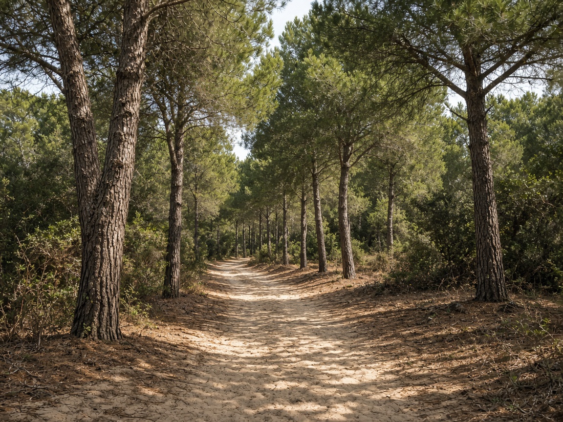 Sendero en el pinar de La Barrosa