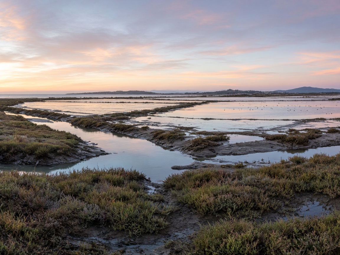 Salinas y marismas cerca de Chiclana