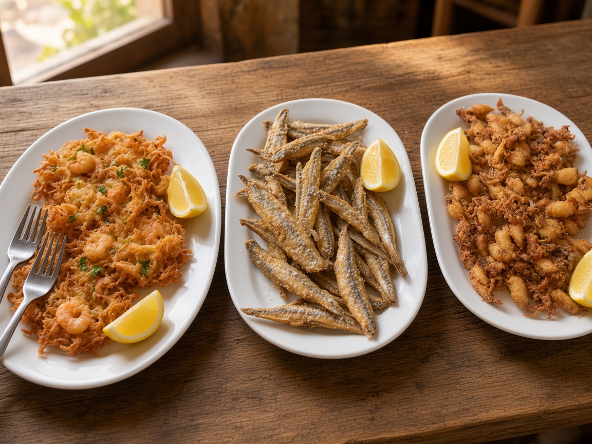 Tortillitas de camarones y pesca&iacute;to